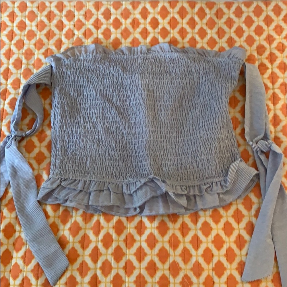 Searsucker crop top